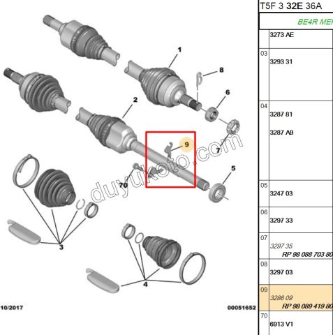 SAC R AKS BAGLANTI AY SACI P301 P307 P308