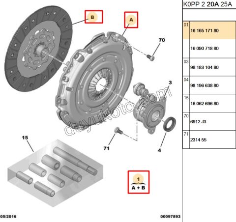 DEBRIYAJ SET DW10FD 6VIT