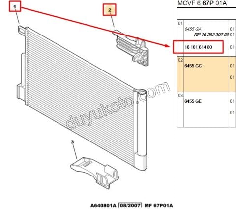 Klima Radyatörü PBP FRN 1.4HDİ Euro4 02/11