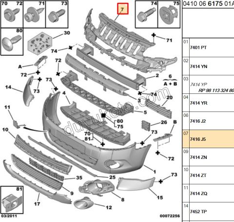 ISKELET ON PANJUR ARKA BR3 BUYUK