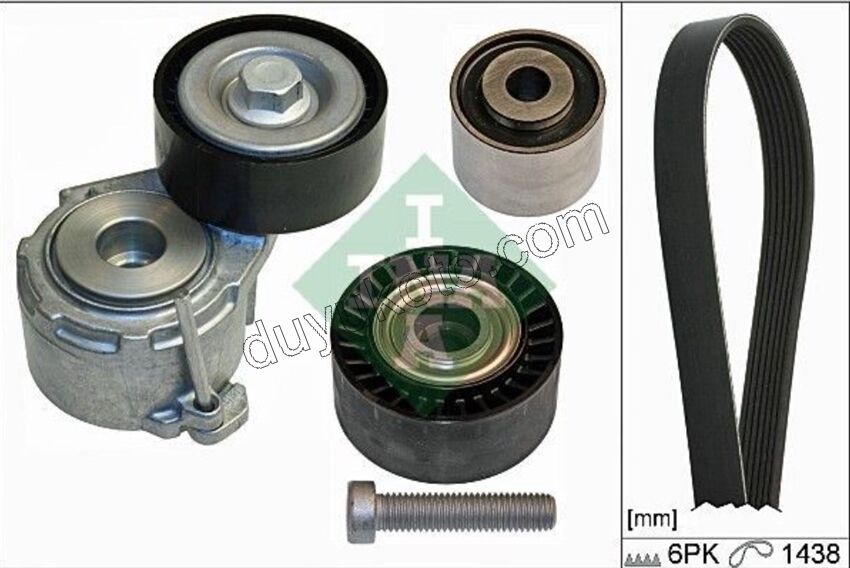 Alternatör V Kayış Kiti (Gergi Kütüklü) 1.9D,Y.M 03/09 Klimasız