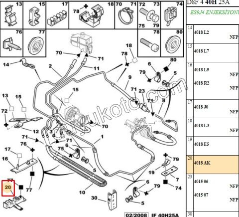 TUTUCU FREN HORTUM P406