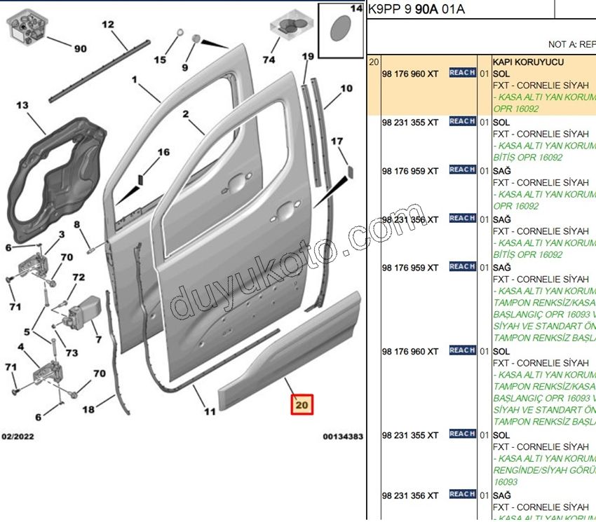 CITA SUS ON KAPI L PRT4 SIYAH