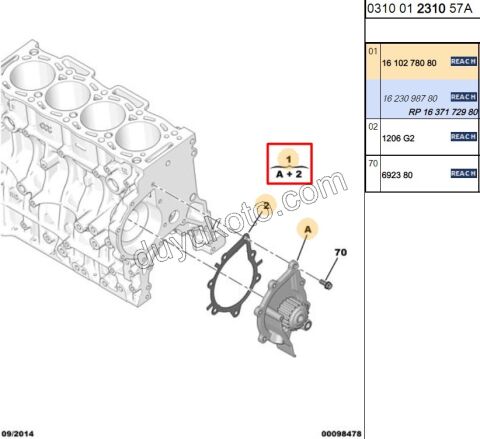 Devirdaim Su Pompası DW10F DW12R