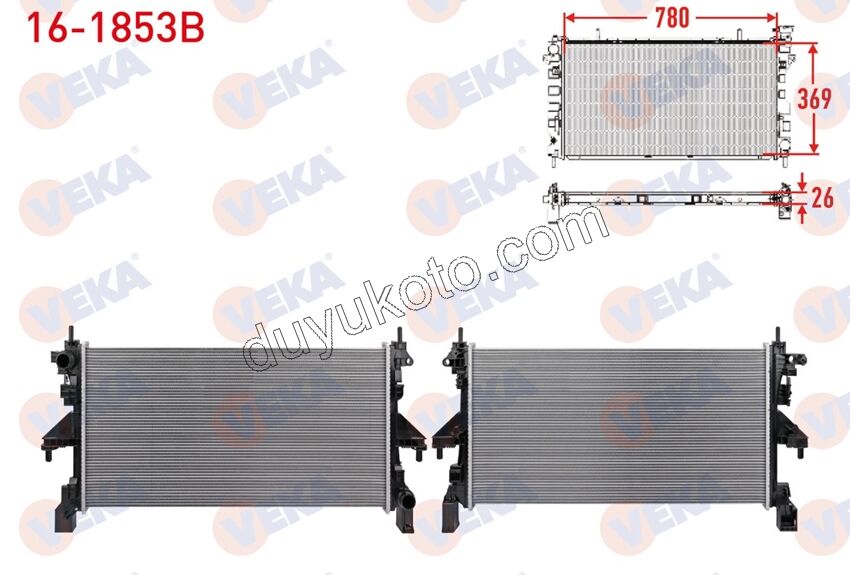Motor Su Radyatörü DCT3MQ 2.2 2021>