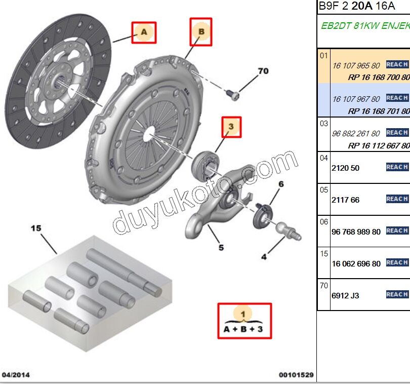DEBRIYAJ SET 1.2CC 110HP