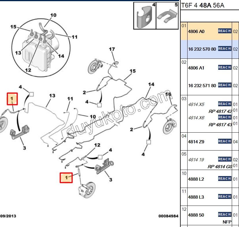 Fren Hortumu Ön P307