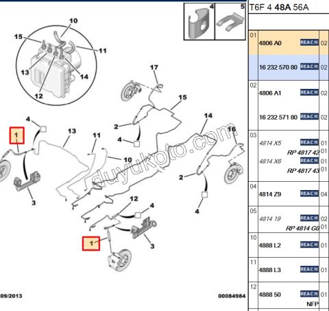 Fren Hortumu Ön P307