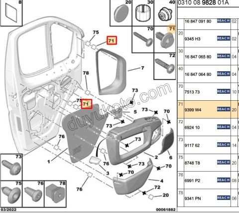 KLIPS KAPI DOSEME BXR3 TIRTIRLI