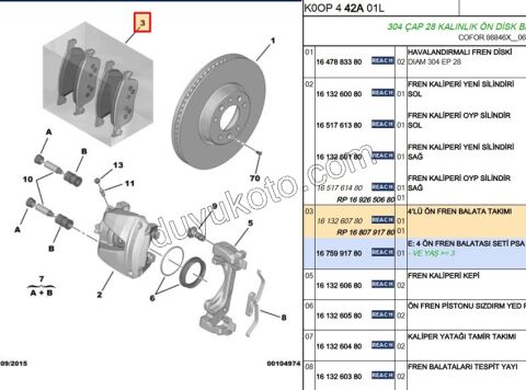 Fren Balatası Ön EXP4