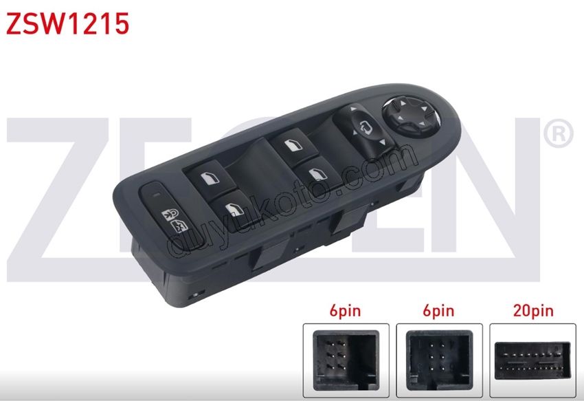 Ön Cam Açma Anahtarı Sol (Sürücü) 4LU FOLD+ P3081 C53