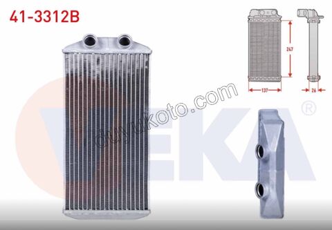 PEUGEOT 301 CITROEN CELYSEE KALORIFER RADYATÖRÜ 1.2 1.6HDI 1.5HDI