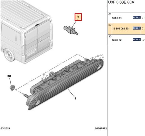 MUSUR FREN 4PIN BXR3MQ DCT3MQ TURKUAZ / SARI 2014>