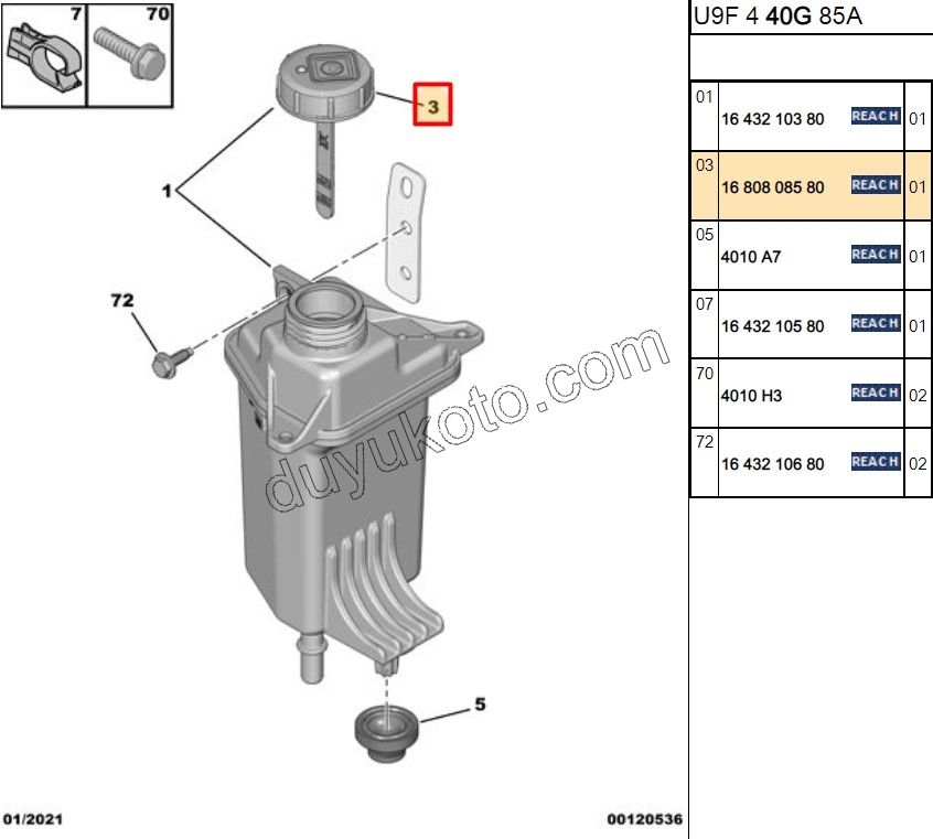 KAPAK DIREKSIYON YAG HAZNE BXR3MQ