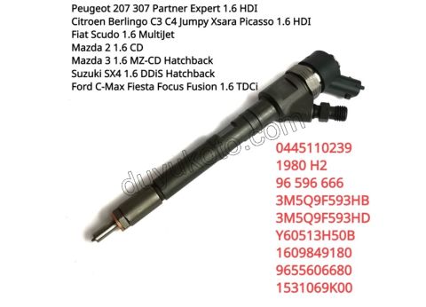 Enjektör 1.6HDİ Euro4 90HP