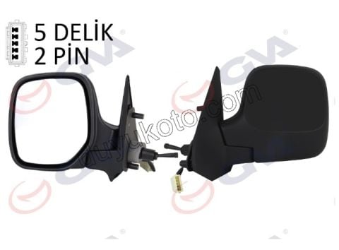 Peugeot Partner Dikiz Aynası Sol Manuel Rezistanslı 1997/2009
