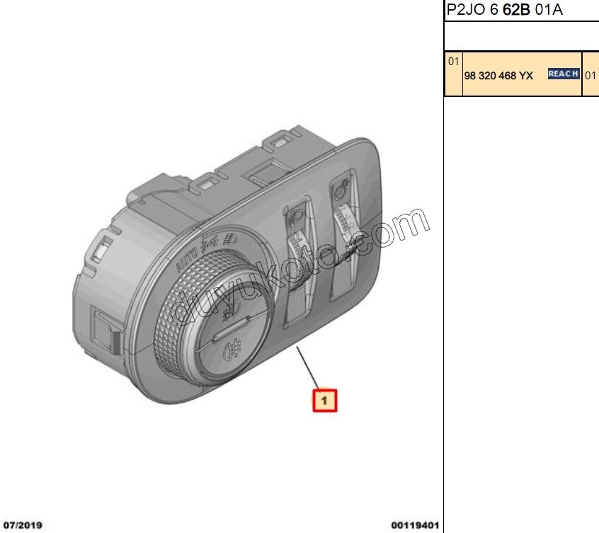Citroen Xsara Dikiz Aynası Sol Elektirikli Rezistanslı 1998/2000