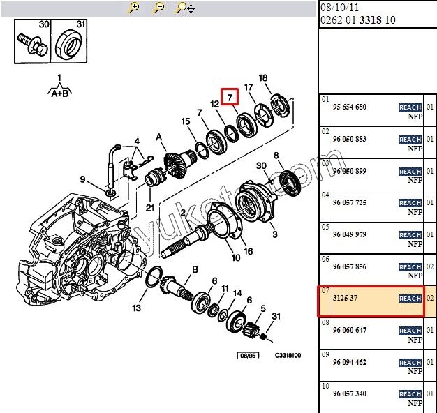 RULMAN DIFRANSIYEL YAN