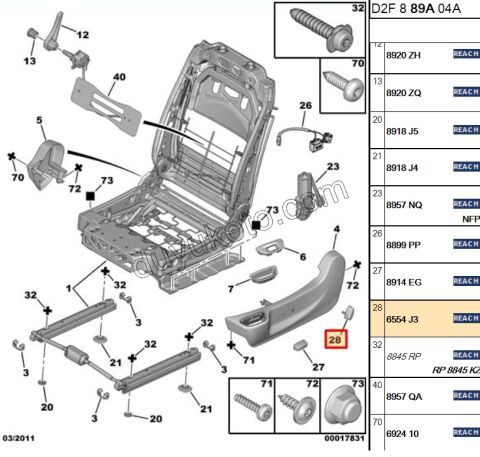 BUTON KOLTUK KUMANDA P407 DIK