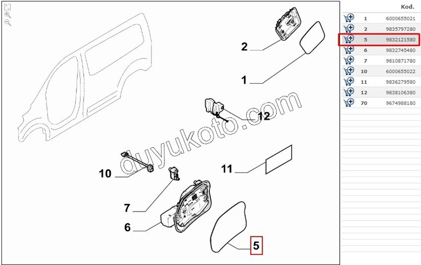 Yakıt Depo Kapağı EXP4 SCD4