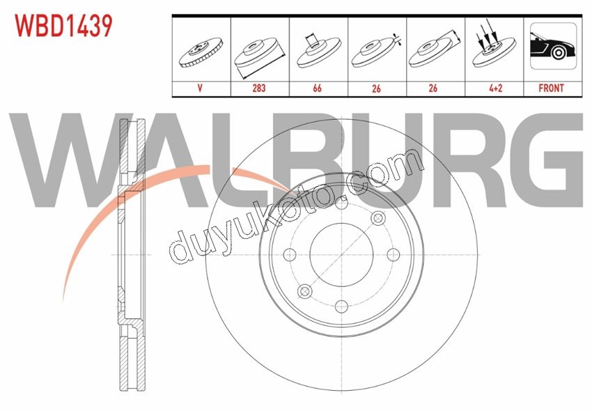 Ön Fren Diski Adet (X2) P406