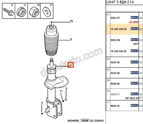 Ön Amortisör EXP1 EXP2