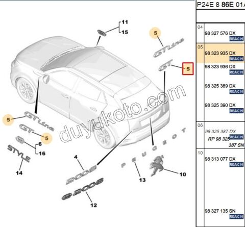 YAZI GT BAGAJ P20082