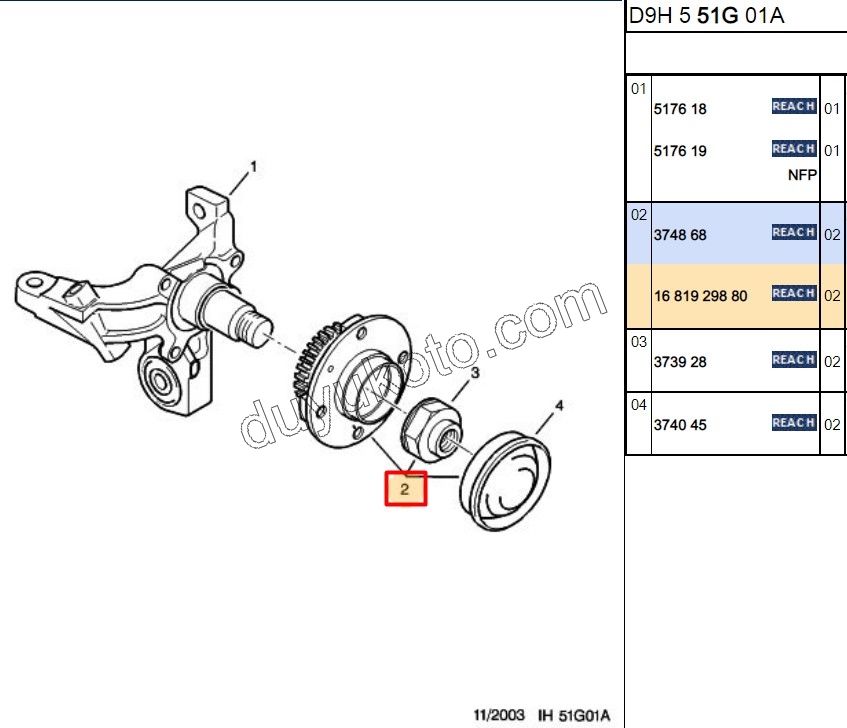 Arka Teker Rulmanı (Poryalı) P406 XN2 ABS+