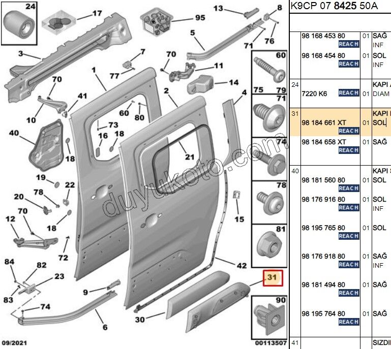 CITA SUS ARKA SURGULU KAPI L PRT4