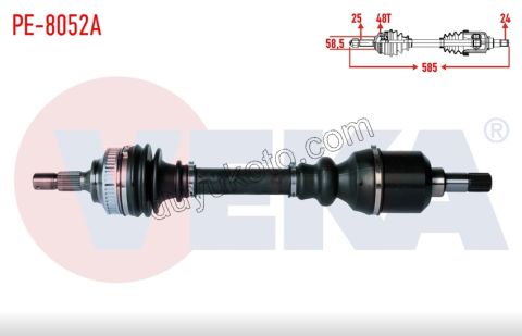 Aks Mili Sol PRT2 1.6HDİ Euro4 ABS'li