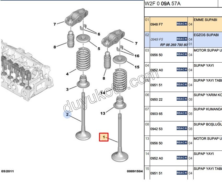 SUBAP EMME X 4AD 1.6HDİ Euro5/Euro6 C EX