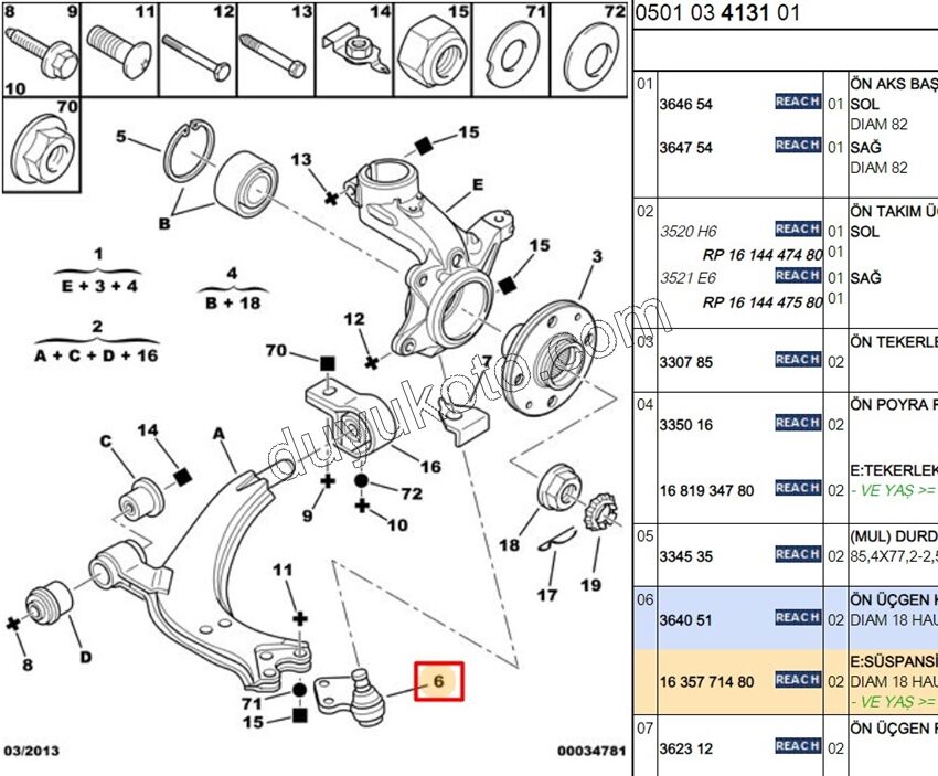 Rotil PRT1 PRT2 XS1 XS2 18MM