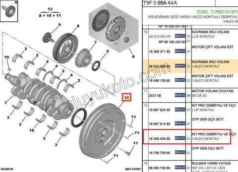 VOLAN 1.6HDİ Euro6 C P3082 6VIT MAN KIT
