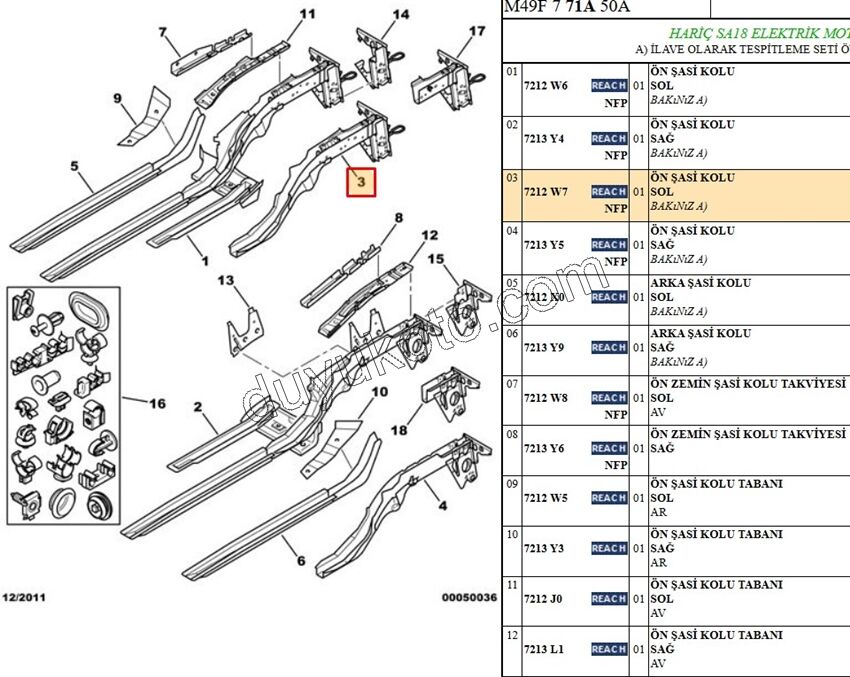 SASE KOLU ON CEKI KOMP (UZUN) L PRT1