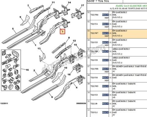 SASE KOLU ON CEKI KOMP (UZUN) L PRT1