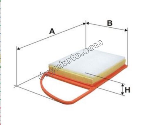 PEUGEOT CITROEN DS Hava Filtresi 1.6HDI 1.4HDI 2012/2016  Euro5 motorlu araçlar