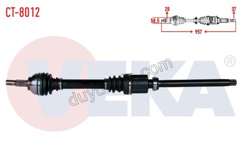 Aks Mili Sağ C53 DW10 8V OTOM. 6 VIT AM6C1