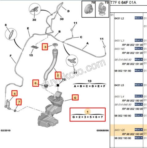 DEPO CAM SU P3081 MOTOR+BORU+KAPAK+TESISAT+