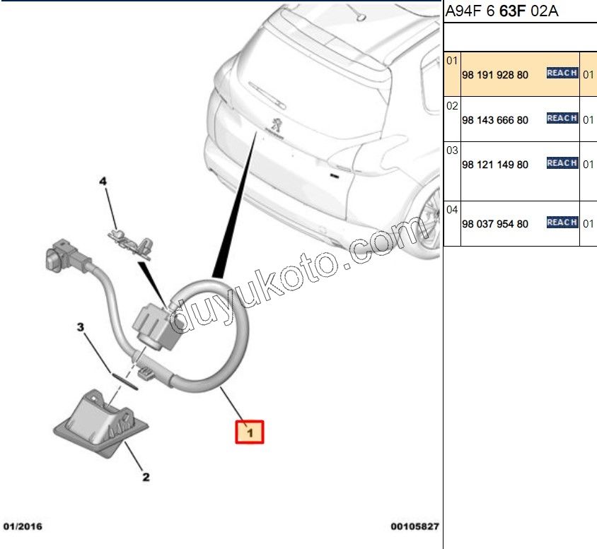 KAMERA GERI GORUS PARK P20081
