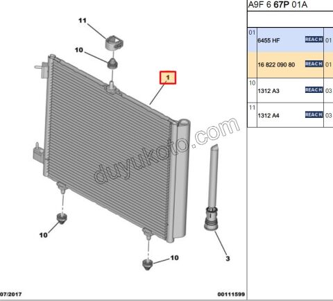 Klima Radyatörü P207 P2081 C32