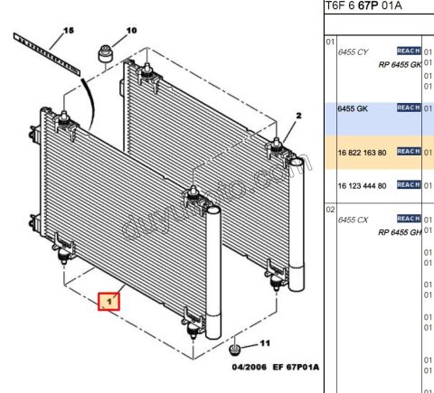 Klima Radyatörü P3072 BENZ