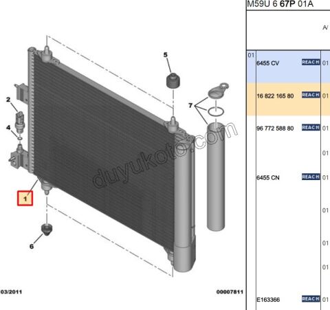 Klima Radyatörü PRT2 1.9D, 98/03