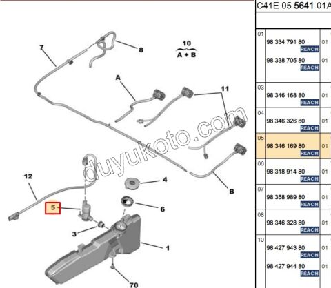 MOTOR CAM SU FISKIYE ACS+ C43