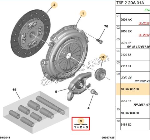 DEBRIYAJ SET 1.6İ 16V Benzinli