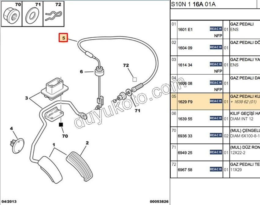 Gaz Teli P106 KIT TU5JP