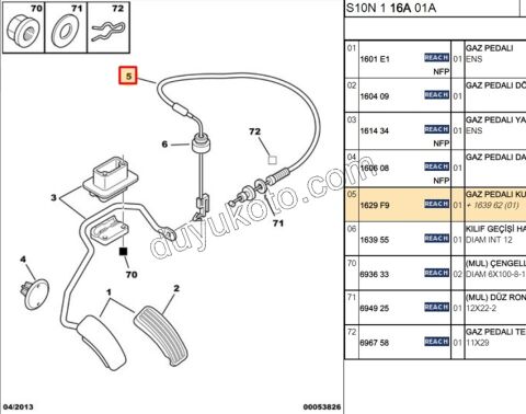 Gaz Teli P106 KIT TU5JP