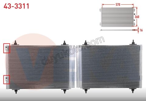 Klima Radyatörü P3072 PRT3 1.6HDİ Euro4