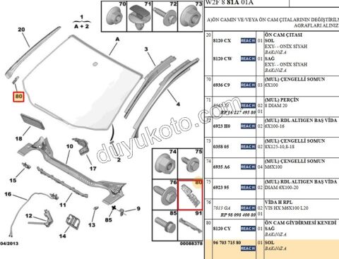 AYAK ON CAM L CITA P5081 P30081 C42 C53