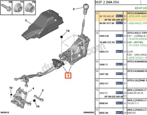 VITES HALATI TK +UST KUMANDA 1.6HDİ Euro4 P2081 P301 P20081