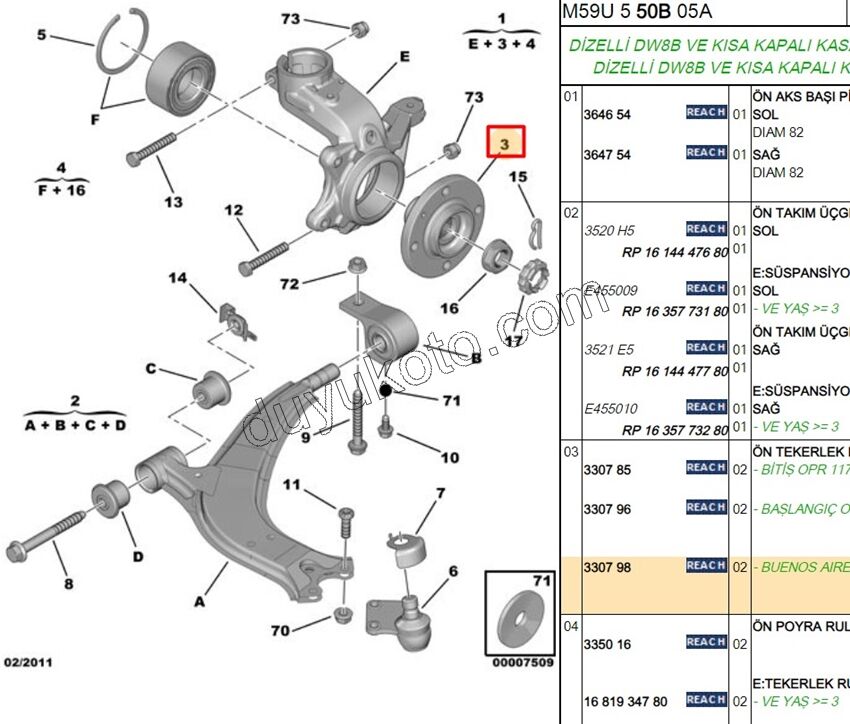 Ön Teker Poryası C41
